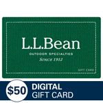 L.L.BEAN<sup>®</sup> $50 Gift Card